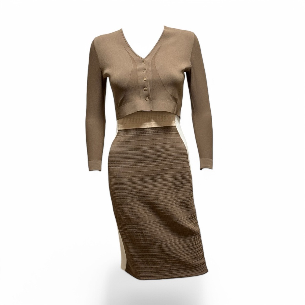 Narciso Rodriguez Elegant Dress and Cardigan Set